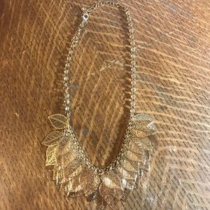 Gold Feather Necklace